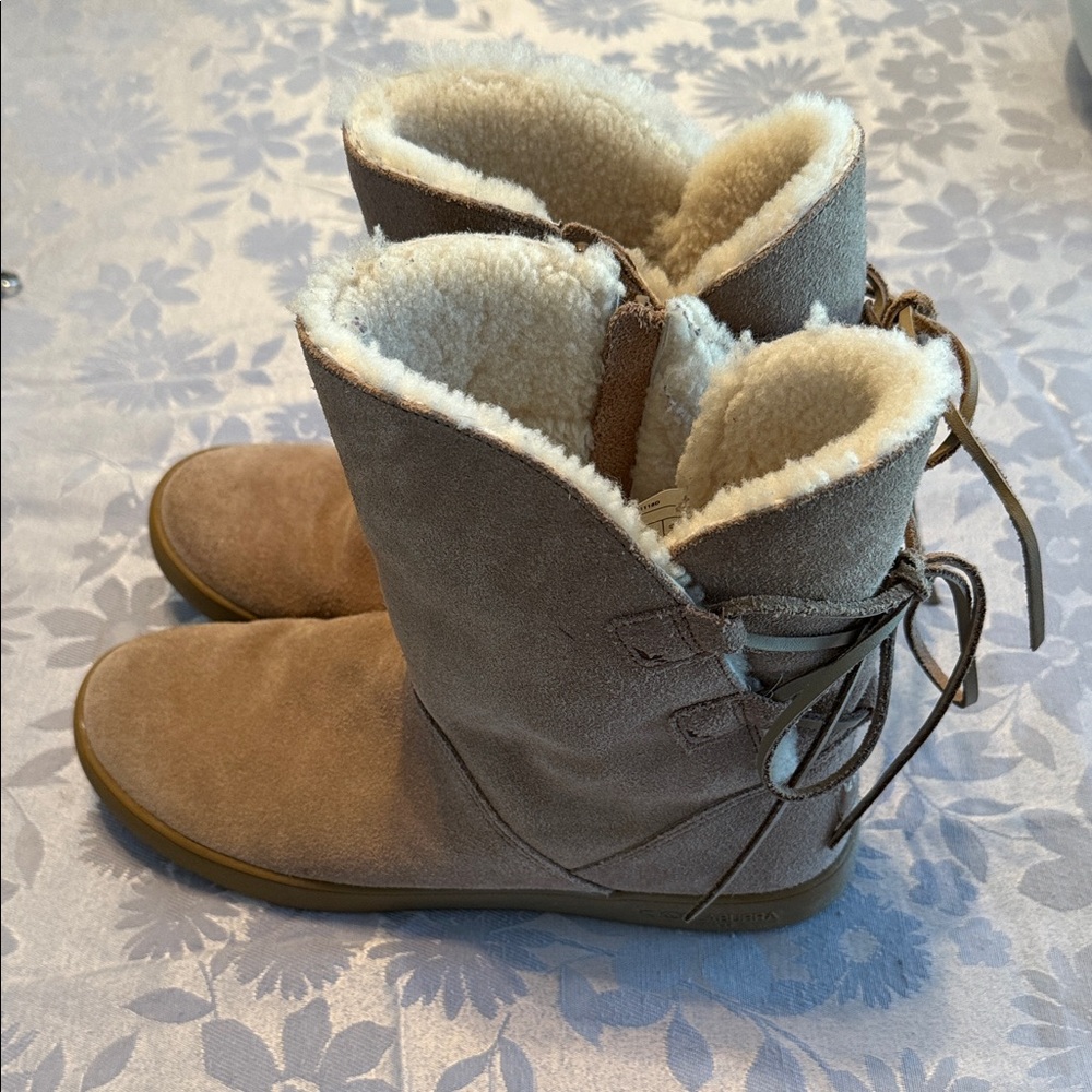 Koolaburra Tan Suede Winter Boots